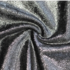 Welur SILVER/BLACK FROST VELVET